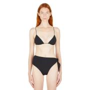 Driehoekige Bandeau Bikini Top Ziah , Black , Dames