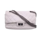 Pre-owned Leather chanel-bags Chanel Vintage , White , Dames