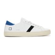 Wit Blauw Leren Lage Sneaker D.a.t.e. , White , Heren