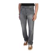 Effen Kleur Katoenen Jeans voor Mannen Diesel , Gray , Heren