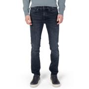 Blauwe Katoenmix Jeans met Rits Hugo Boss , Blue , Heren