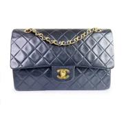 Pre-owned Leather chanel-bags Chanel Vintage , Black , Dames