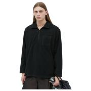 Quarter-Zip Mock Knit Sweater Engineered Garments , Black , Heren