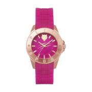 Glam Pink Quartz Horloge Plein Sport , Pink , Dames