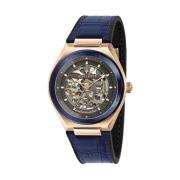 Triconic Collection Leren Horloge Blauw Maserati , Blue , Heren