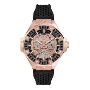 Skeleton Royal Automatisch Horloge Philipp Plein , Pink , Heren