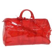 Pre-owned Plastic handbags Louis Vuitton Vintage , Red , Dames