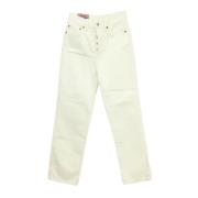 Pre-owned Cotton jeans Acne Studios Pre-owned , White , Dames