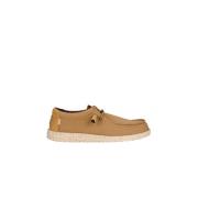 Sport Mesh Sneakers in Tan/Wit Hey Dude , Beige , Dames