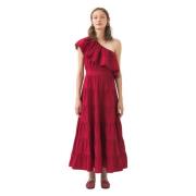 Asymmetrische maxi-jurk Rodo Antik Batik , Red , Dames