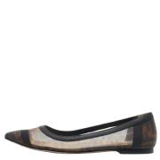 Pre-owned Leather flats Fendi Vintage , Brown , Dames