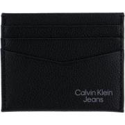 Heren Portemonnee, Zwart Leren Kaarthouder Calvin Klein , Black , Here...