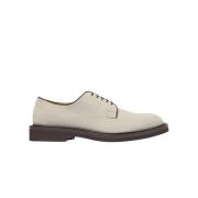 Suede Derby Veterschoenen Scarosso , Beige , Heren