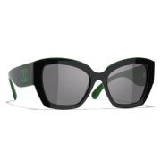 Iconische zonnebril - Model 6058 Chanel , Black , Unisex