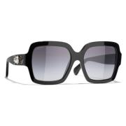 Iconische zonnebril - C622/S6 Chanel , Black , Dames