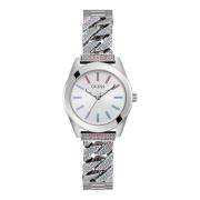 Serena Zilveren Kristal Horloge Guess , Gray , Dames