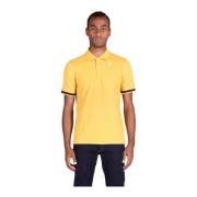 Katoenen Polo Shirt K-Way , Yellow , Heren