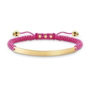 Roze/Gouden Armband met Nylon Accenten Thomas Sabo , Multicolor , Dame...