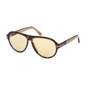 Stijlvolle Quincy Zonnebril Tom Ford , Brown , Unisex
