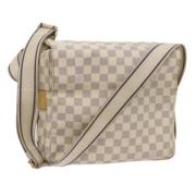 Pre-owned Canvas shoulder-bags Louis Vuitton Vintage , White , Dames