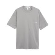Logo Tee Shirt Knit Oversize Fit Comme des Garçons , Gray , Heren