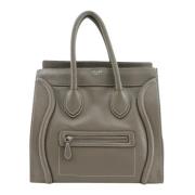 Pre-owned Leather celine-bags Celine Vintage , Gray , Dames