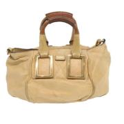 Pre-owned Leather handbags Chloé Pre-owned , Beige , Dames