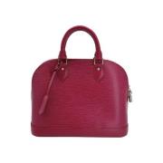 Pre-owned Leather handbags Louis Vuitton Vintage , Red , Dames