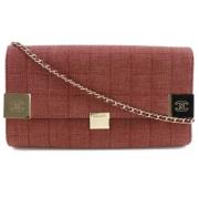 Pre-owned Canvas chanel-bags Chanel Vintage , Red , Dames