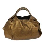 Pre-owned Leather handbags Loewe Pre-owned , Yellow , Dames