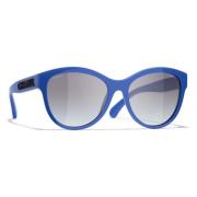 Stijlvolle zonnebril - Model 5458 Chanel , Blue , Dames