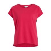 T-Shirts Vila , Pink , Dames