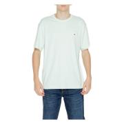 Heren T-shirt Lente/Zomer Collectie Tommy Jeans , Green , Heren