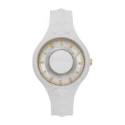 Sporty White and Gold Watch Versus Versace , White , Dames