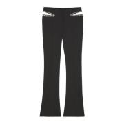 Lage taille broek Patrizia Pepe , Black , Dames