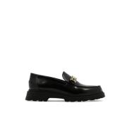 Zwarte Leren Loafer Schoenen Ss22 Dior , Black , Dames