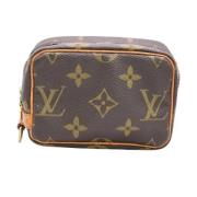 Pre-owned Canvas clutches Louis Vuitton Vintage , Brown , Dames
