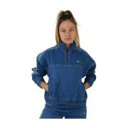 Jeansjack met Zijstrepen Adidas , Blue , Dames