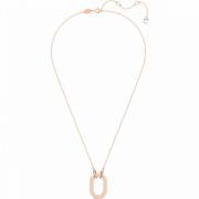 Octagon Hanger Ketting, Wit, Roségoud Swarovski , Yellow , Dames