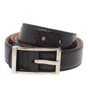 Pre-owned Leather belts Gucci Vintage , Black , Heren