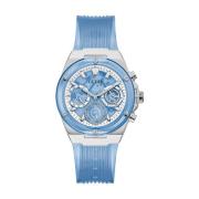 Blauw Bio-Based Horloge Guess , Blue , Dames