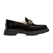 Zwarte Loafer Schoenen Shearling Ss22 Dior , Black , Dames