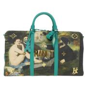 Pre-owned Leather travel-bags Louis Vuitton Vintage , Multicolor , Dam...