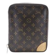 Pre-owned Canvas clutches Louis Vuitton Vintage , Brown , Dames