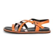 Elegante Hoge Hak Sandalen Cesare Gaspari , Orange , Dames