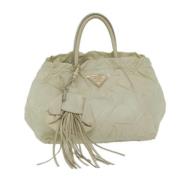 Pre-owned Fabric prada-bags Prada Vintage , Beige , Dames