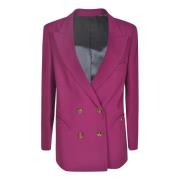 Paarse Jas voor Stijlvolle Look Blazé Milano , Purple , Dames