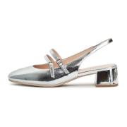 Zilveren Blokhak Pumps Marisol Cesare Gaspari , Gray , Dames