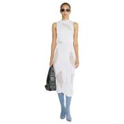 Twist-Strik Midi Jurk DI Petsa , White , Dames