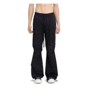 Zwarte Cargo Broek Thom Krom , Black , Heren